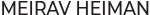 MEIRAV HEIMAN Logo